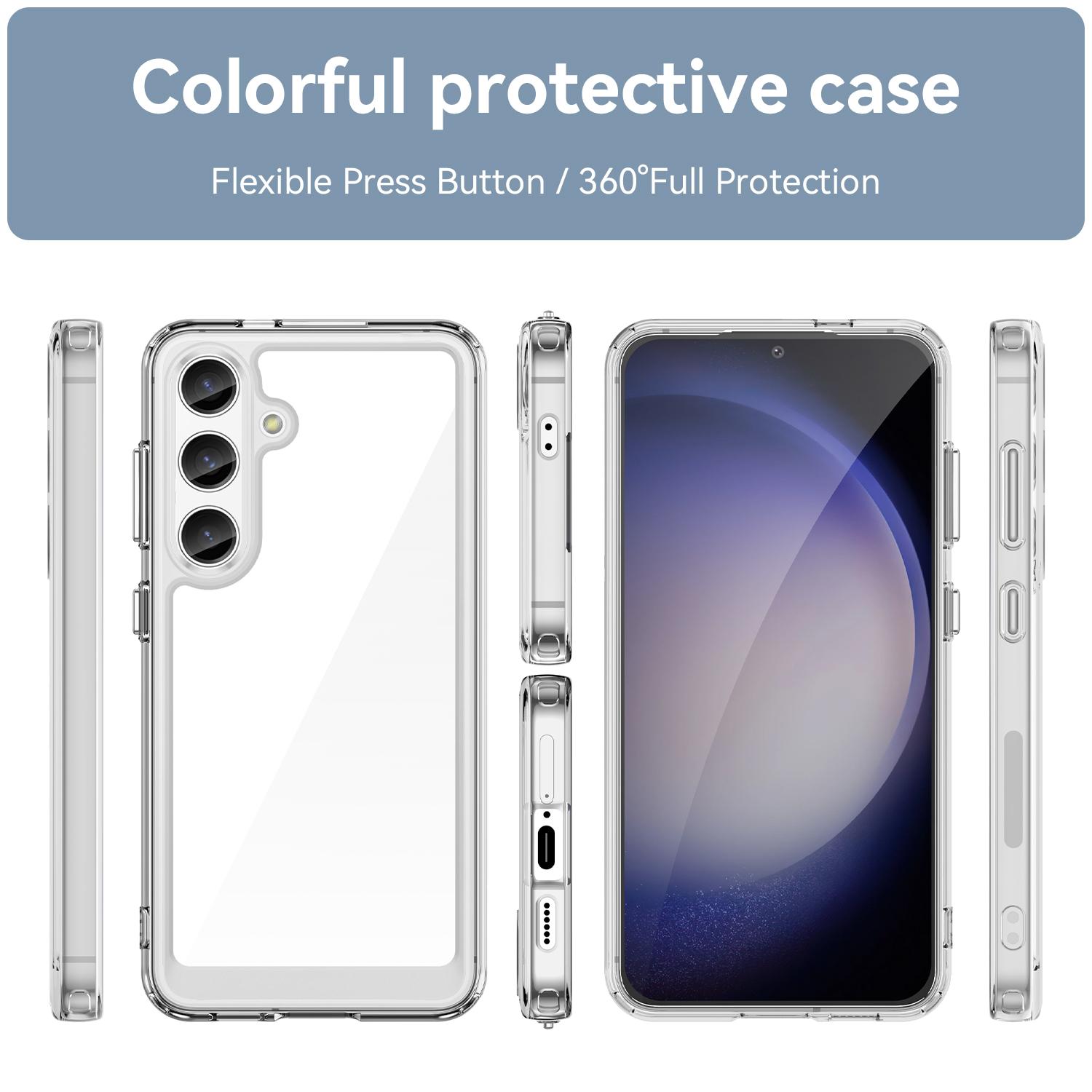 For Samsung Galaxy S24 Clear Case WANLONFENG FM Series TPU Phone Back Cover (Big Lens Hole) Transparent
For Samsung Galaxy S24 Clear Case WANLONFENG FM Series TPU Phone Back Cover (Big Lens Hole) Transparent