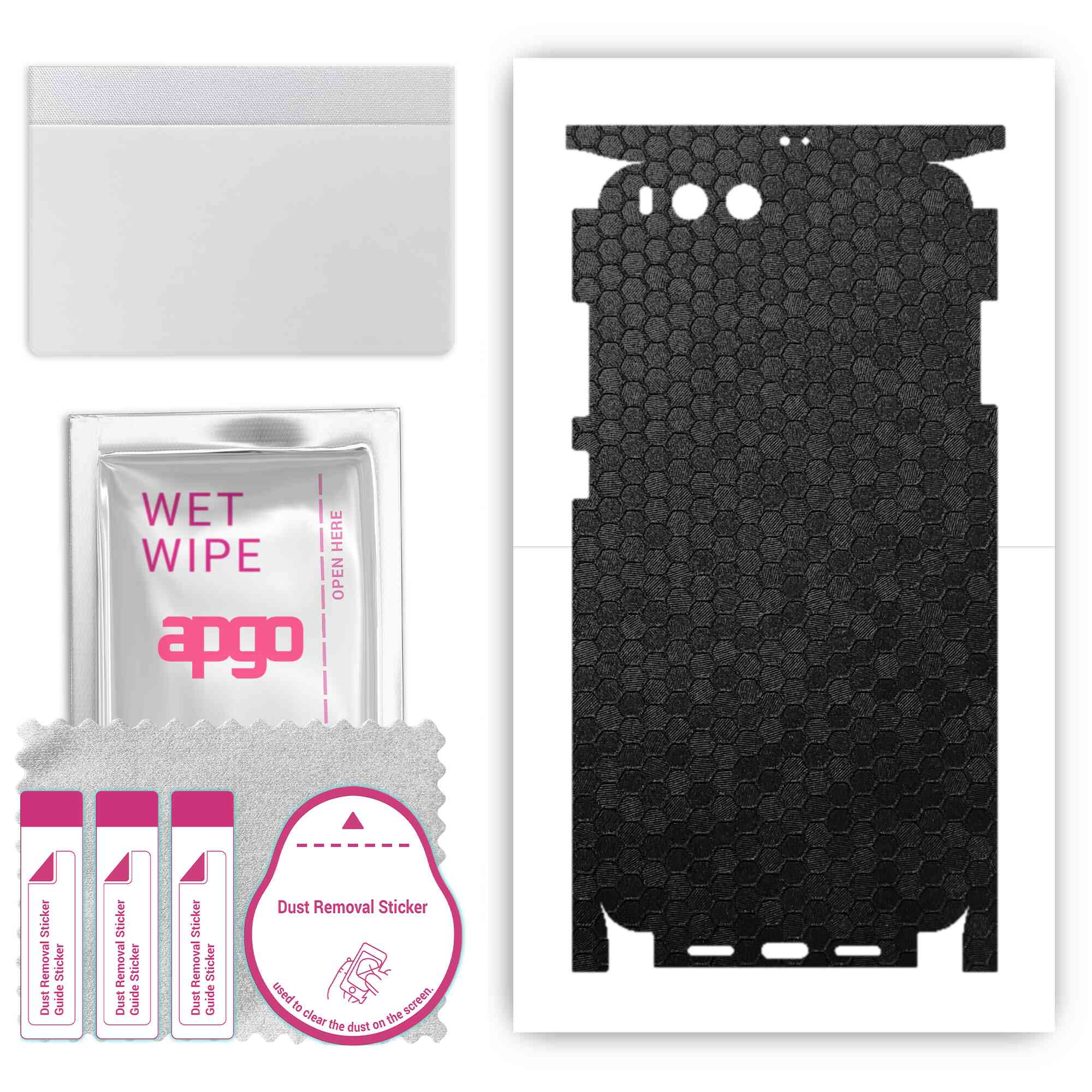 apgo Protective Skin Sticker for the back+sides compatible with Xiaomi Mi 6, Full Wrap Film, Foil, Vinyl - Pattern Black Honeycomb
apgo Protective Skin Sticker for the back+sides compatible with Xiaomi Mi 6, Full Wrap Film, Foil, Vinyl - Pattern Black Honeycomb