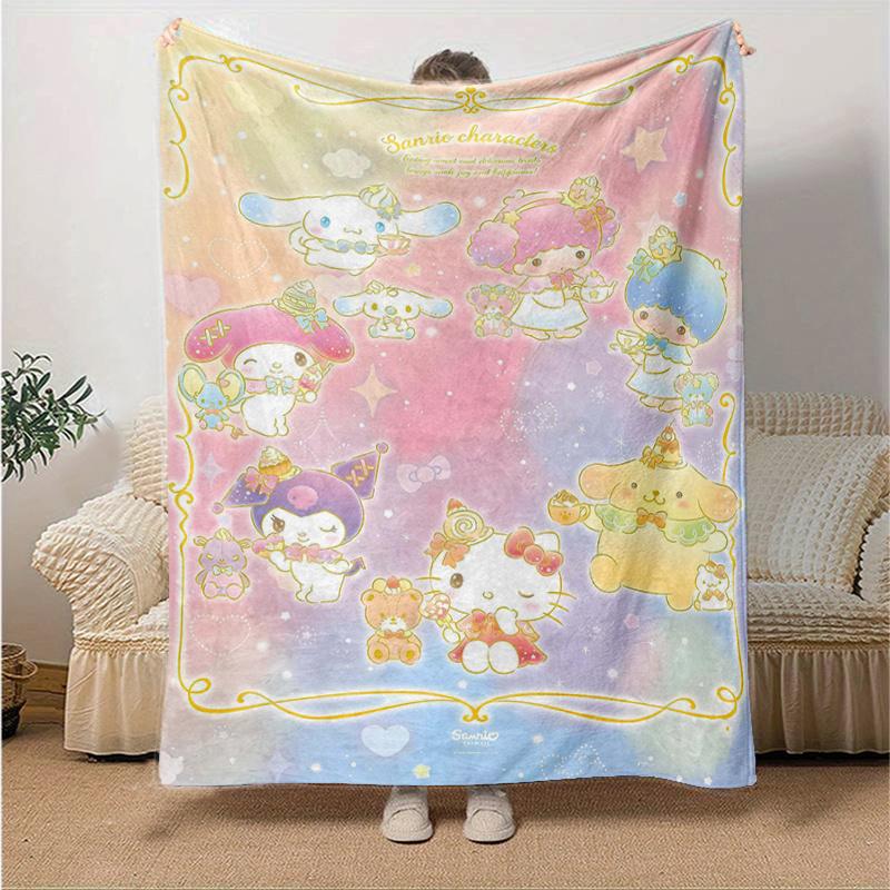 1pc Sweet Sanrio Characters Blanket, Seasonal Home Decor, Soft Throw Blanket, Living Room, Travel, Camping, Car Blankets, Beach, Office Naps, Perfect 130x150cm
1pc Sweet Sanrio Characters Blanket, Seasonal Home Decor, Soft Throw Blanket, Living Room, Travel, Camping, Car Blankets, Beach, Office Naps, Perfect 130x150cm