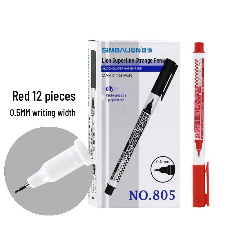Lion 805 Oil-Based Fine Tip Pen, 0.5mm - Single Head Marker for Notes and Outlining
Lion 805 Oil-Based Fine Tip Pen, 0.5mm - Single Head Marker for Notes and Outlining