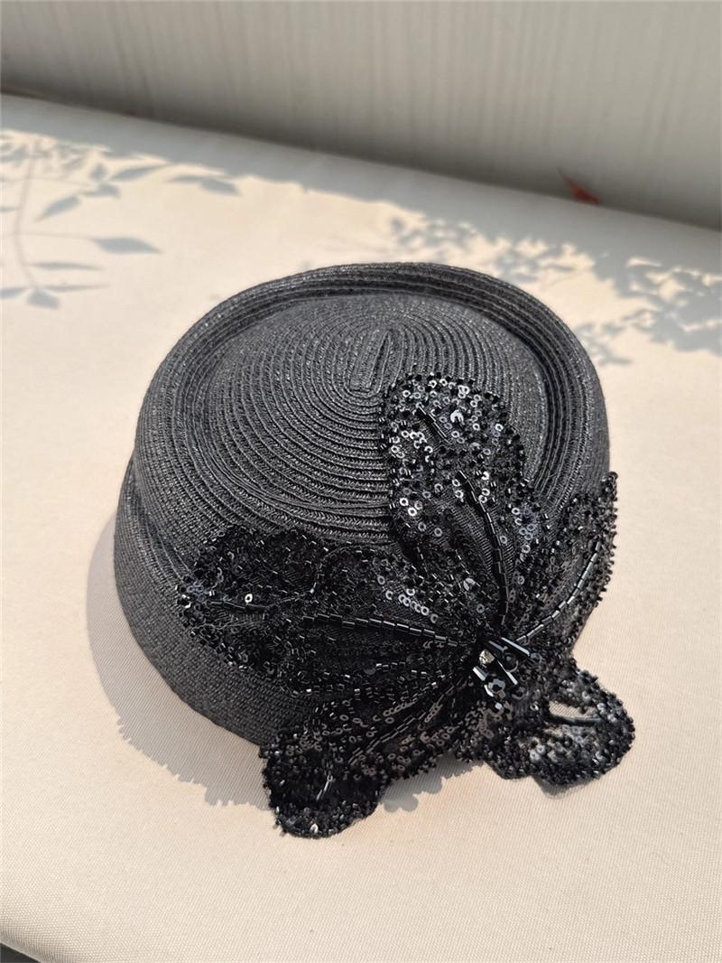 202508-2508325 ins chic summer Handmade bead embroidery flower paper grass lady beret hat women Leisure painter cap head size 57cm чорний
202508-2508325 ins chic summer Handmade bead embroidery flower paper grass lady beret hat women Leisure painter cap head size 57cm чорний