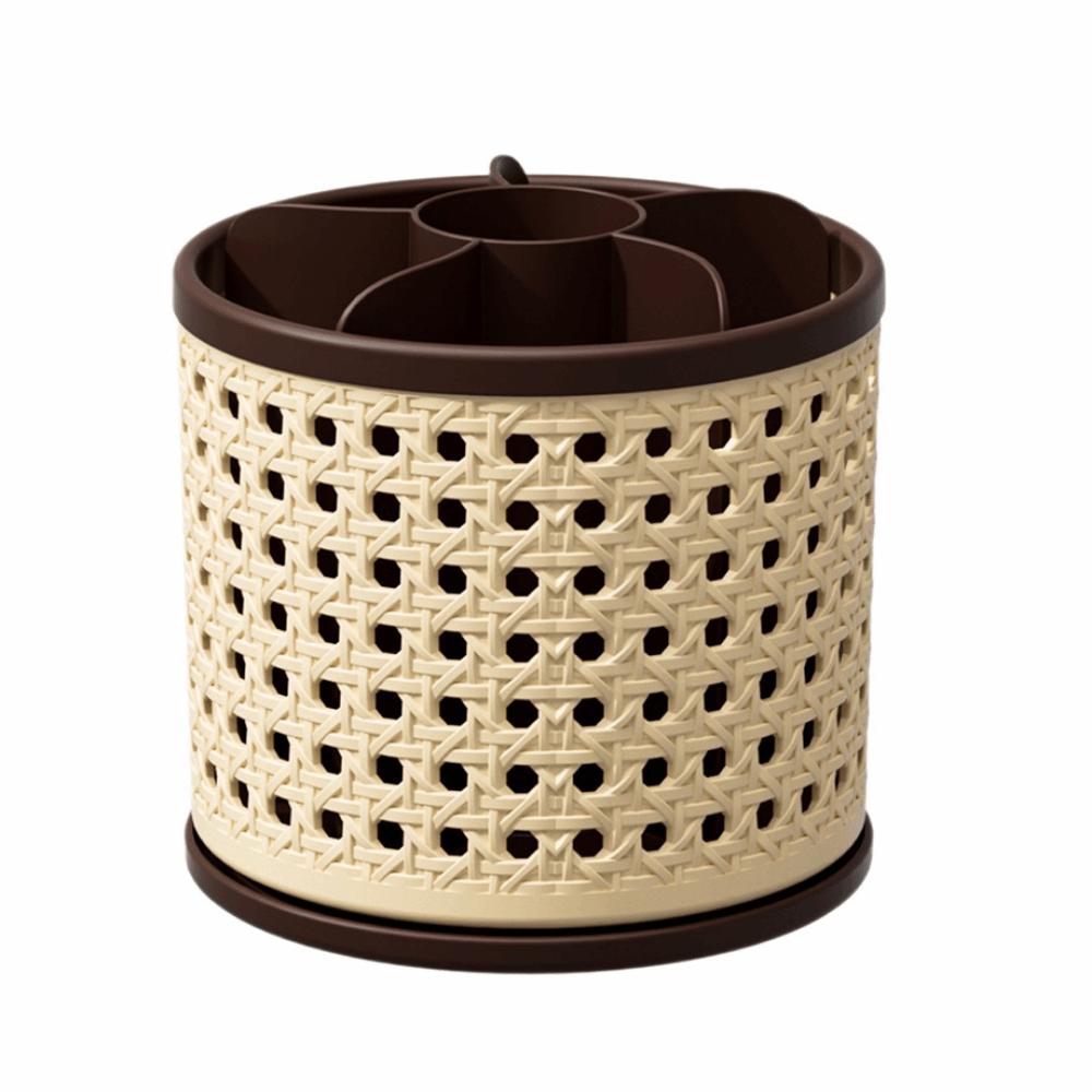 360° Rotating Desktop Pen Holder Large Capacity Cosmetic Storage Box Office Supplies коричневый
360° Rotating Desktop Pen Holder Large Capacity Cosmetic Storage Box Office Supplies коричневый