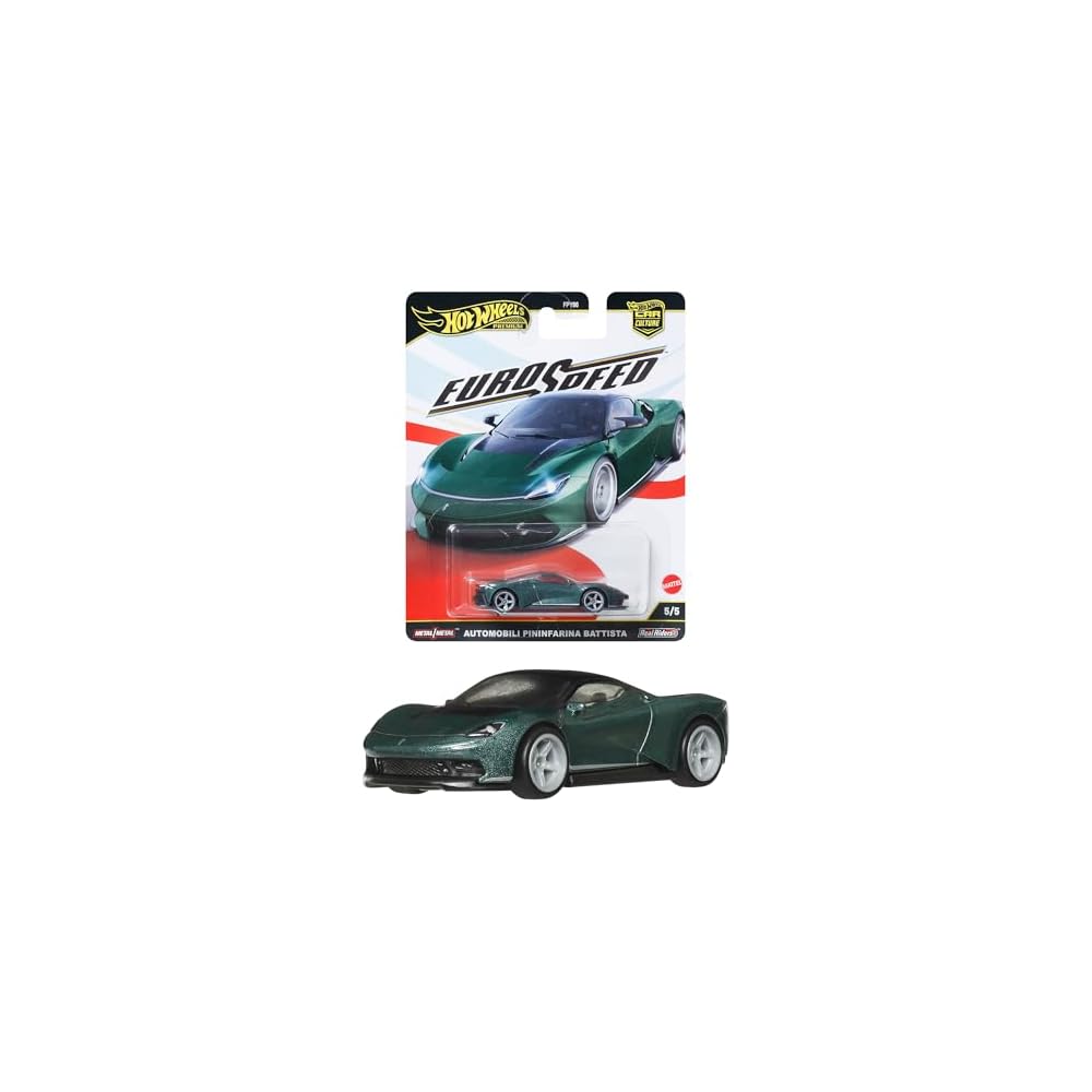 Hot Wheels Euro Speed Automobili Pininfarina Battista Toy Vehicle Green Miniature Car for Ages 3 and Up
Hot Wheels Euro Speed Automobili Pininfarina Battista Toy Vehicle Green Miniature Car for Ages 3 and Up