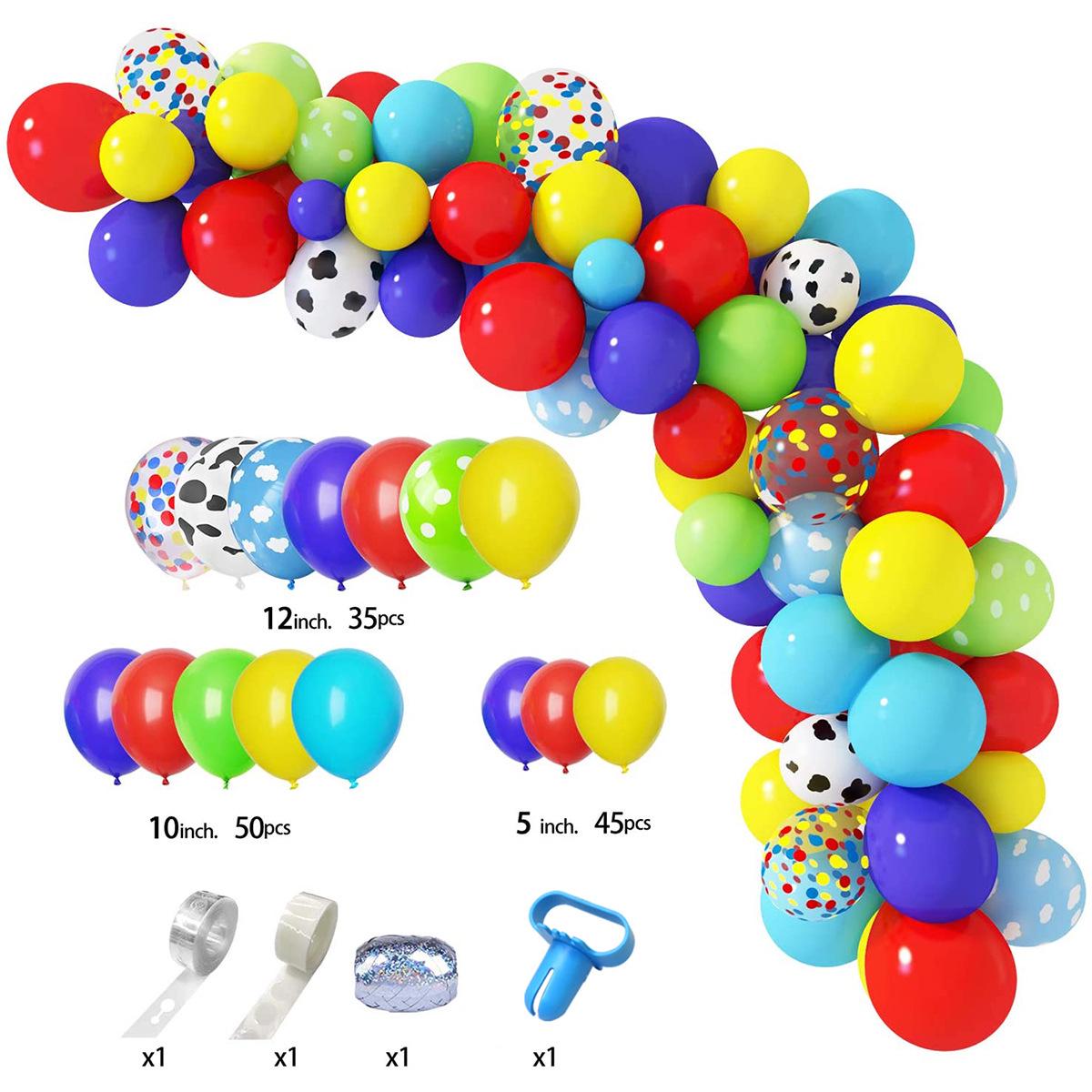 Carnival Rainbow Balloon Arch Set - 12 Red, Yellow, Blue Latex Balloons for Colorful Birthday Parties
Carnival Rainbow Balloon Arch Set - 12 Red, Yellow, Blue Latex Balloons for Colorful Birthday Parties