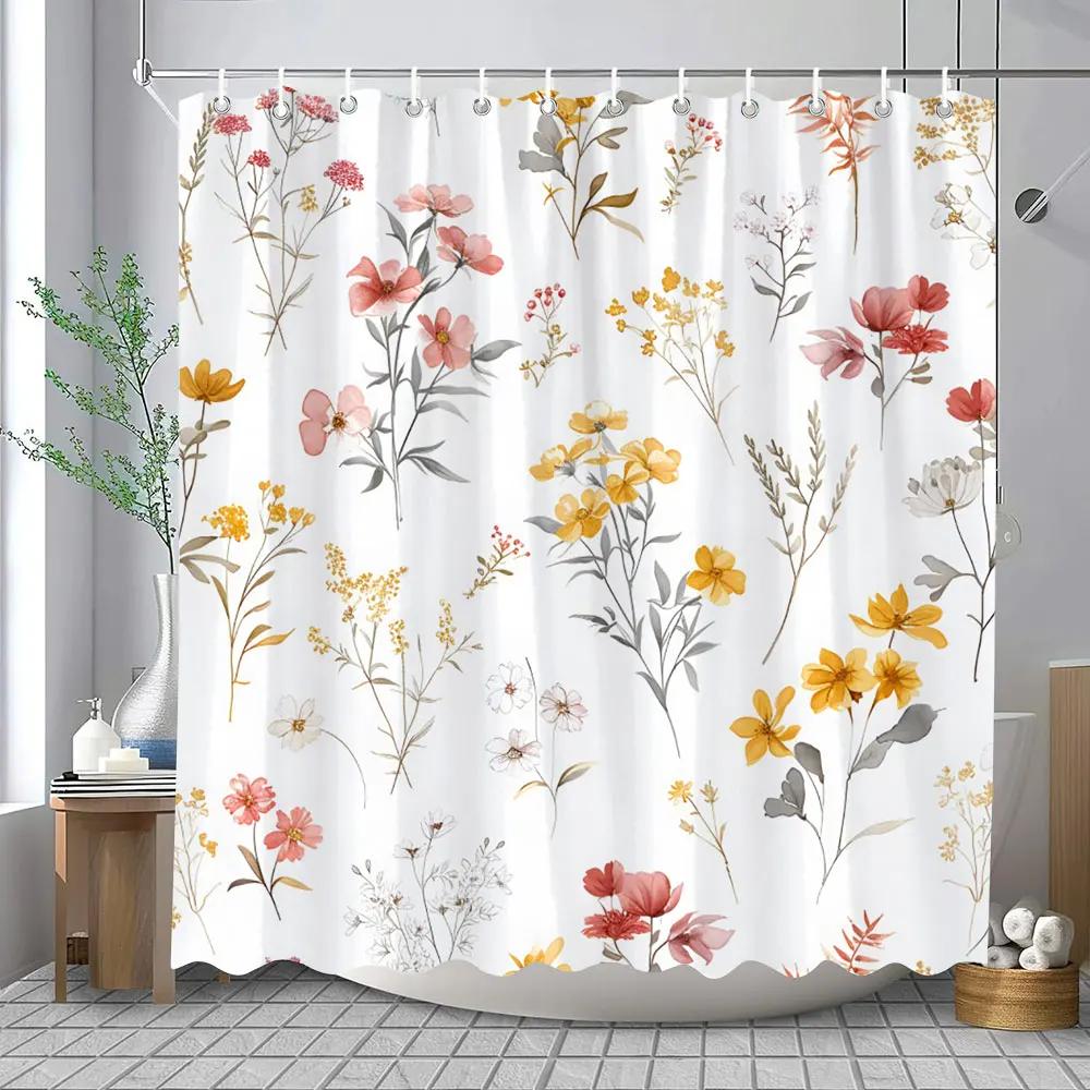 Floral Shower Curtain Flower Fabric Cloth Shower Curtains For Rustic Vintage Bathroom Decor Bath Curtains Watercolor Chic Cosmos W60H190(CM)-1 Pcs
Floral Shower Curtain Flower Fabric Cloth Shower Curtains For Rustic Vintage Bathroom Decor Bath Curtains Watercolor Chic Cosmos W60H190(CM)-1 Pcs