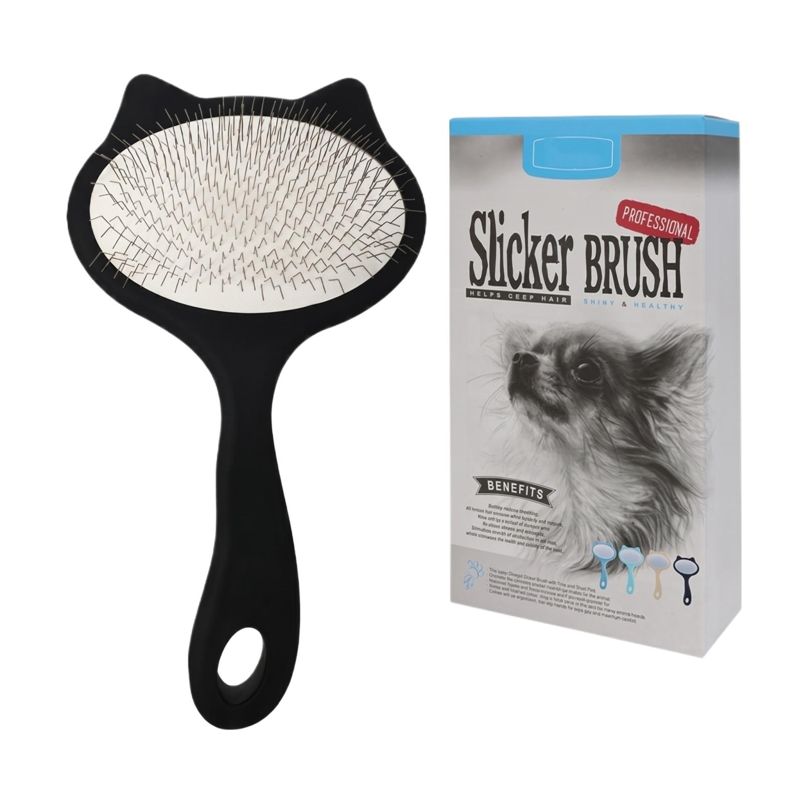 Pet Slicker Brush with Fine Wire Bristles for Grooming and Removing Loose Hair Suitable for Dogs and Cats with Comfortable Handle Design one size чёрный
Pet Slicker Brush with Fine Wire Bristles for Grooming and Removing Loose Hair Suitable for Dogs and Cats with Comfortable Handle Design one size чёрный