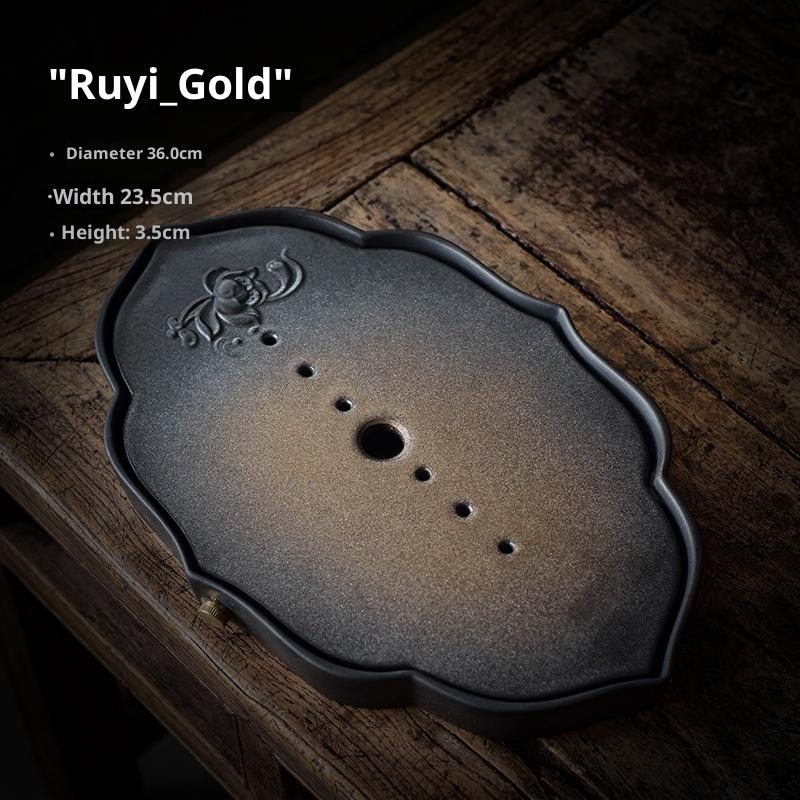 Kiln Change Gold Dry Bubble Tea Tray Water Storage Zen Japanese Simple Ceramic Tea Tray Minimalist Draining Tea Table Tray
Kiln Change Gold Dry Bubble Tea Tray Water Storage Zen Japanese Simple Ceramic Tea Tray Minimalist Draining Tea Table Tray