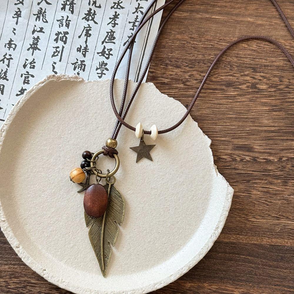 Wood Bohemian Style Choker Geometric Long Sweater Chain Elegant Ethnic Style Necklace Women Style3
Wood Bohemian Style Choker Geometric Long Sweater Chain Elegant Ethnic Style Necklace Women Style3