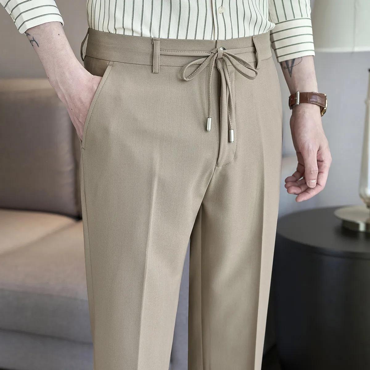 Мужские брюки до щиколотки весна-лето корейский стиль smart casual модные прямые однотонные брюки-костюм мужские 30 хаки
Мужские брюки до щиколотки весна-лето корейский стиль smart casual модные прямые однотонные брюки-костюм мужские 30 хаки