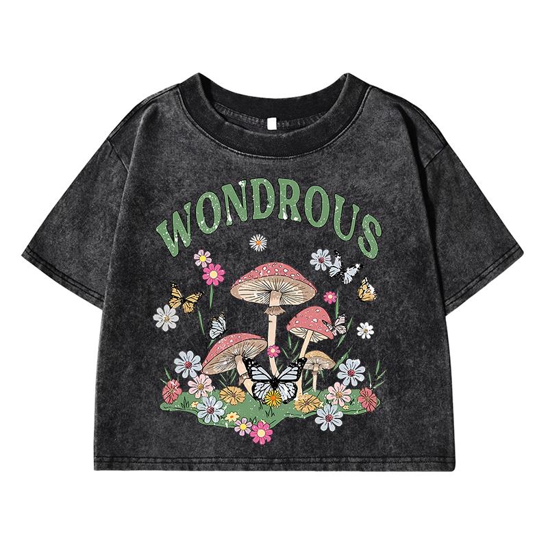 Женская стираная футболка с коротким рукавом с принтом «Грибной сад», дышащая летняя футболка, модная одежда с эффектом потертости, открывающая живот XL
Женская стираная футболка с коротким рукавом с принтом «Грибной сад», дышащая летняя футболка, модная одежда с эффектом потертости, открывающая живот XL