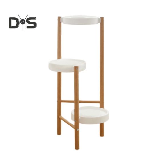 3-х уровневая подставка для растений, металлическая подставка для цветочных горшков, держатель для горшечных растений, напольная полка для демонстрации растений для домашнего офиса, балкона, спальни Triple Layer