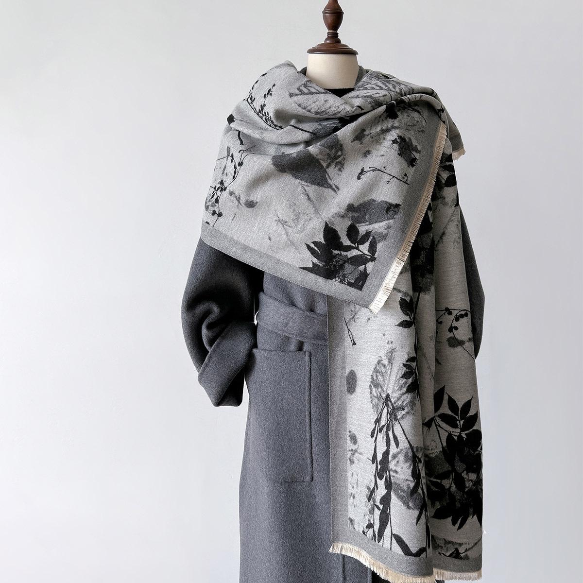 Korean Thick Scarf Autumn Winter Warm Shawl Double Side Imitation Cashmere Cape Windproof Scarves Luxury Scarf Women Designers 66X186cm
Korean Thick Scarf Autumn Winter Warm Shawl Double Side Imitation Cashmere Cape Windproof Scarves Luxury Scarf Women Designers 66X186cm