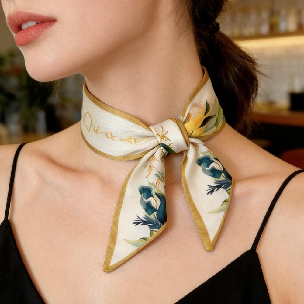 Ladies Striped Silk Scarf Long Hair Ribbon Neck Scarves Bag Accessory Tie
Ladies Striped Silk Scarf Long Hair Ribbon Neck Scarves Bag Accessory Tie