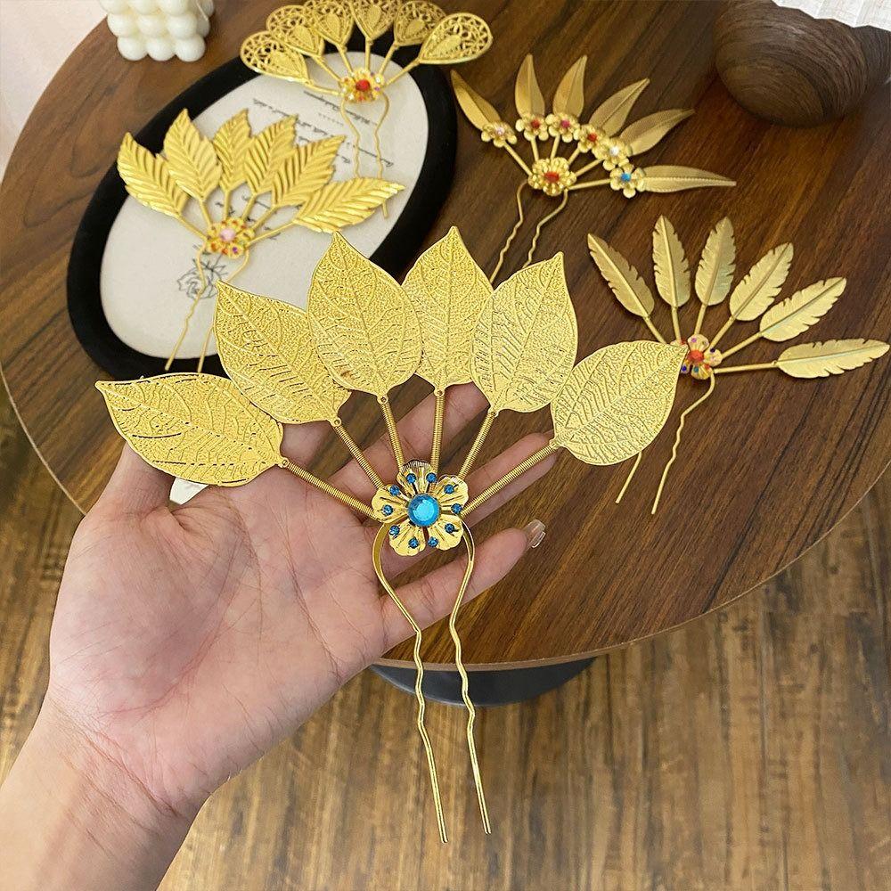 Flower Thai Hair Sticks Rhinestone Gold Hair Fork Retro U-shaped Hairpin Daily Style 2
Flower Thai Hair Sticks Rhinestone Gold Hair Fork Retro U-shaped Hairpin Daily Style 2