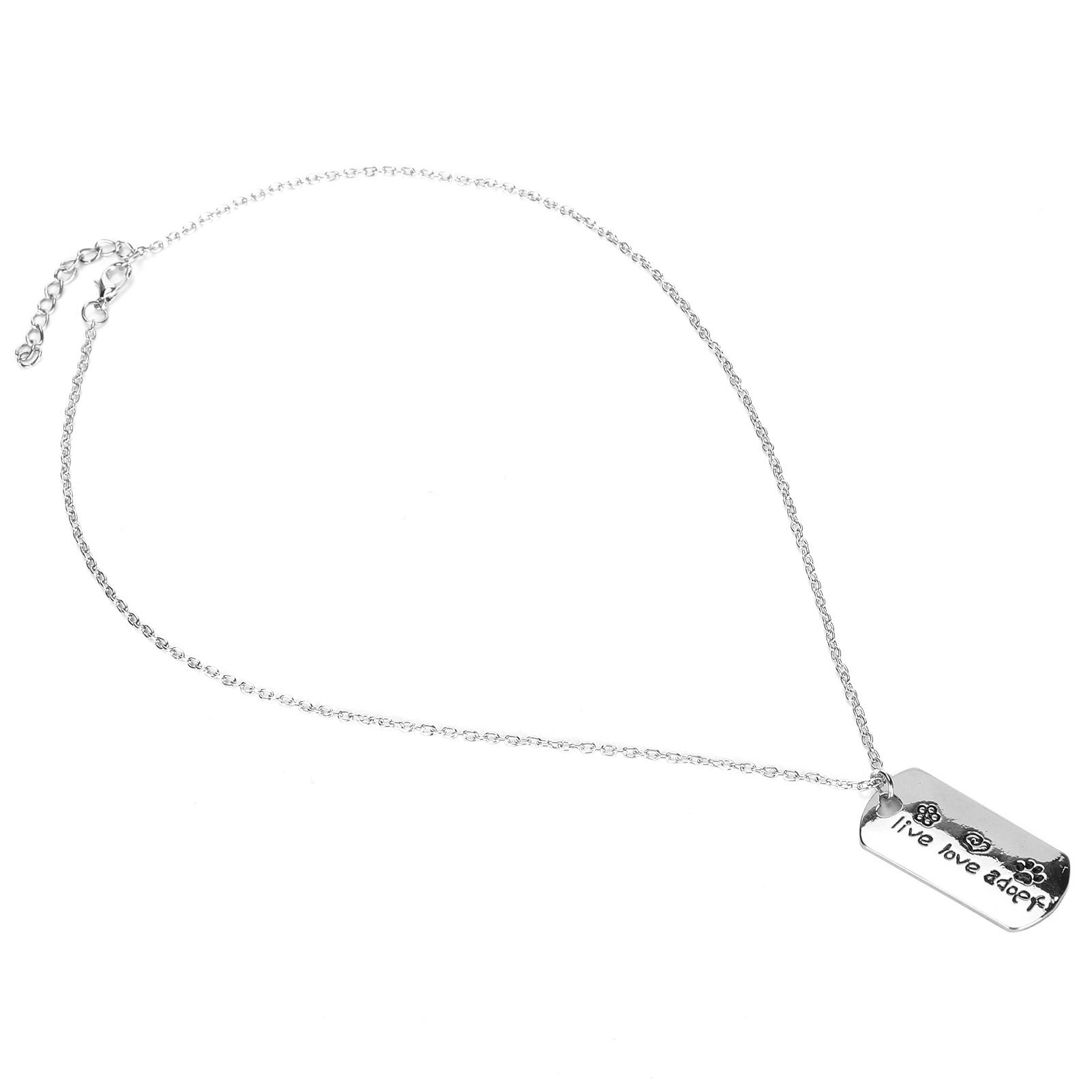 Necklace Pet Memorial Silver Color Paw Print Pattern Keepsake Pendant Alloy Punk Chain
Necklace Pet Memorial Silver Color Paw Print Pattern Keepsake Pendant Alloy Punk Chain