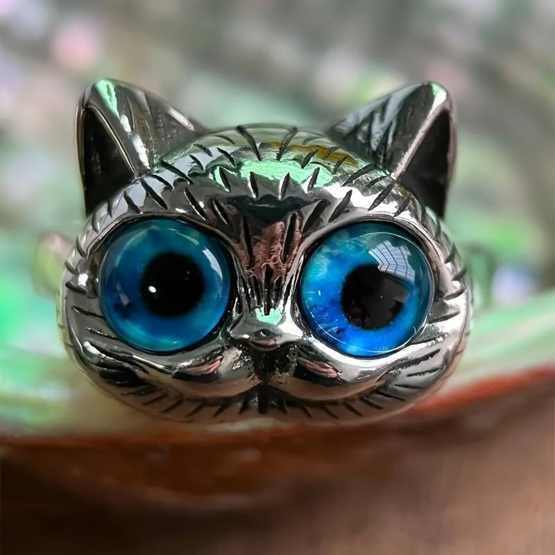 Стильное регулируемое кольцо Big Eyes Cat для мужчин - модный ретро-аксессуар с простым дизайном и удобной посадкой - идеально подходит для повседневной носки
Стильное регулируемое кольцо Big Eyes Cat для мужчин - модный ретро-аксессуар с простым дизайном и удобной посадкой - идеально подходит для повседневной носки