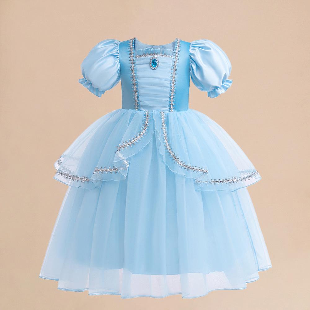 Girls Cinderella Cosplay Dress - Puff Sleeve Frozen-Style Mesh Dress 7 Years небо синє кольору
Girls Cinderella Cosplay Dress - Puff Sleeve Frozen-Style Mesh Dress 7 Years небо синє кольору