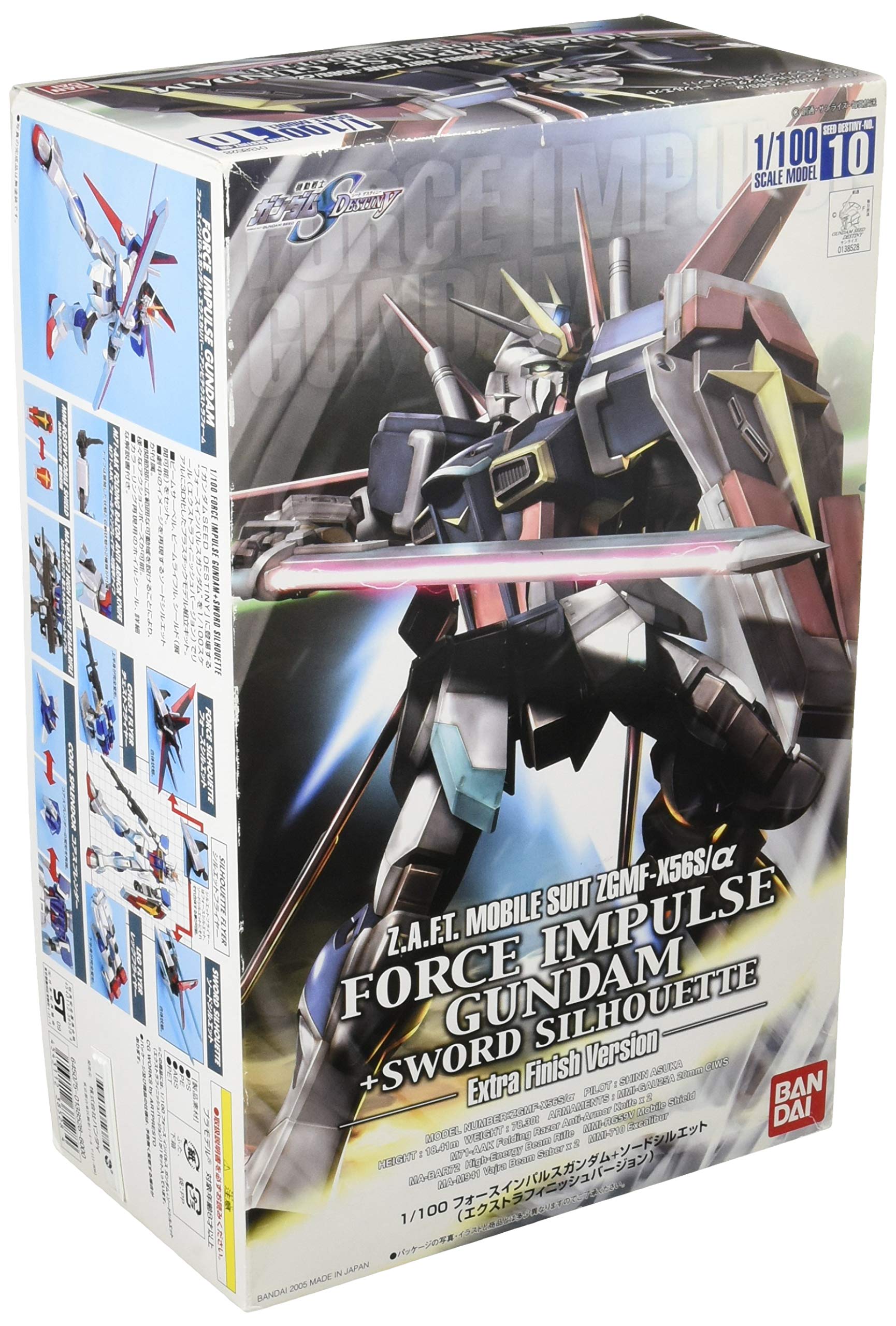 В комплект входит силуэт меча Force Impulse Gundam, дополнительная отделка, версия 1/100.
В комплект входит силуэт меча Force Impulse Gundam, дополнительная отделка, версия 1/100.