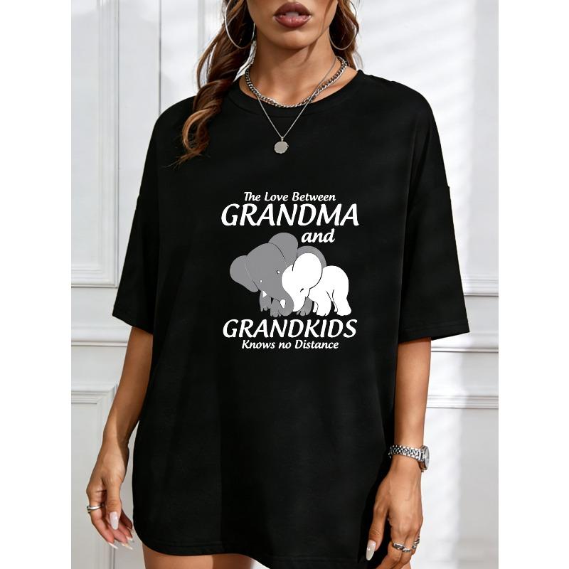 Crew Neck T Shirt White Elephant Grandkids Print For Grandmother Family Gift Casual Wear XXXXL чорний
Crew Neck T Shirt White Elephant Grandkids Print For Grandmother Family Gift Casual Wear XXXXL чорний