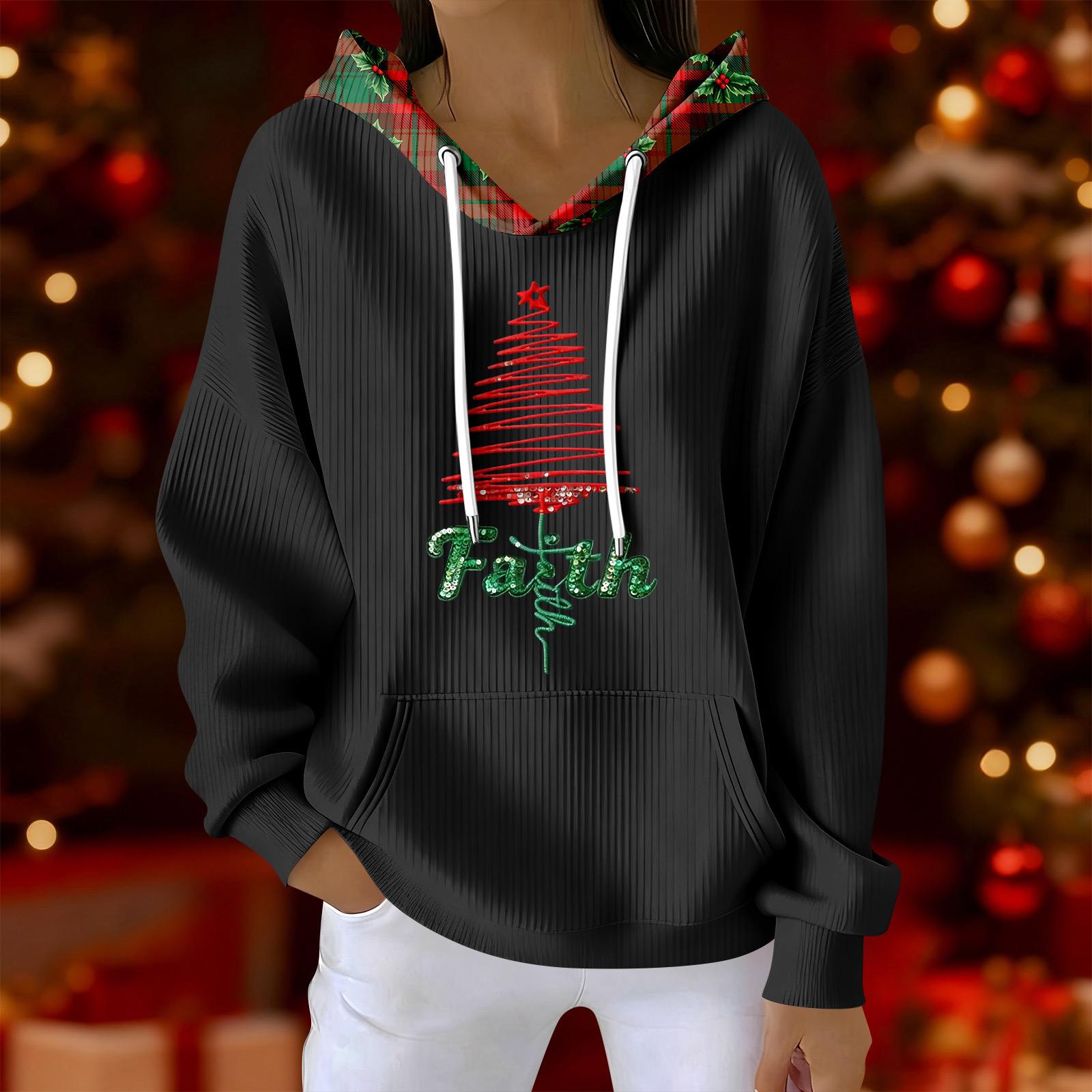 Women s Fashion Casual Christmas Print Pullover Long-Sleeve Sweatshirt S чорний
Women s Fashion Casual Christmas Print Pullover Long-Sleeve Sweatshirt S чорний