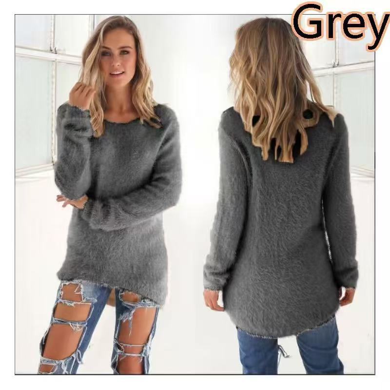 women s Solid Color Fuzzy Plush Crew Neck Long Sleeve Loose Casual Pullover Sweater Top 5XL сірий колір
women s Solid Color Fuzzy Plush Crew Neck Long Sleeve Loose Casual Pullover Sweater Top 5XL сірий колір