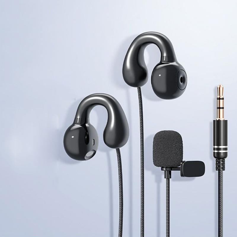 Wired Open Ear Headphones Earclip Air Conduction Music Earbuds Gaming Headset Earphones with Lavalier Microphone 3.5mm/Type-C
Wired Open Ear Headphones Earclip Air Conduction Music Earbuds Gaming Headset Earphones with Lavalier Microphone 3.5mm/Type-C