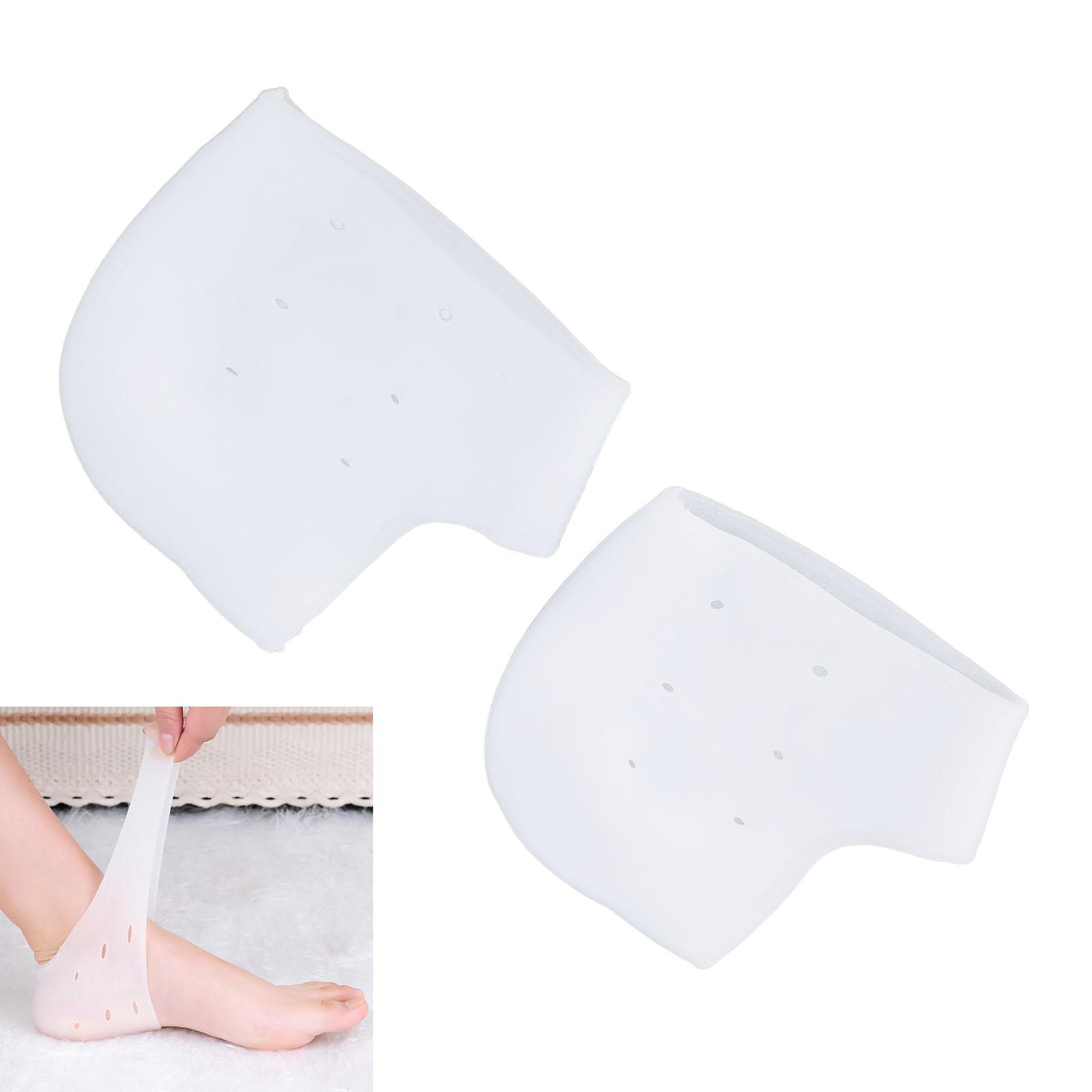 4 Pairs Silicone Heel Protectors Eliminate Cracks Elastic Breathable Heel Covers Heel Cups Heel Guards for Plantar Fasciitis
4 Pairs Silicone Heel Protectors Eliminate Cracks Elastic Breathable Heel Covers Heel Cups Heel Guards for Plantar Fasciitis