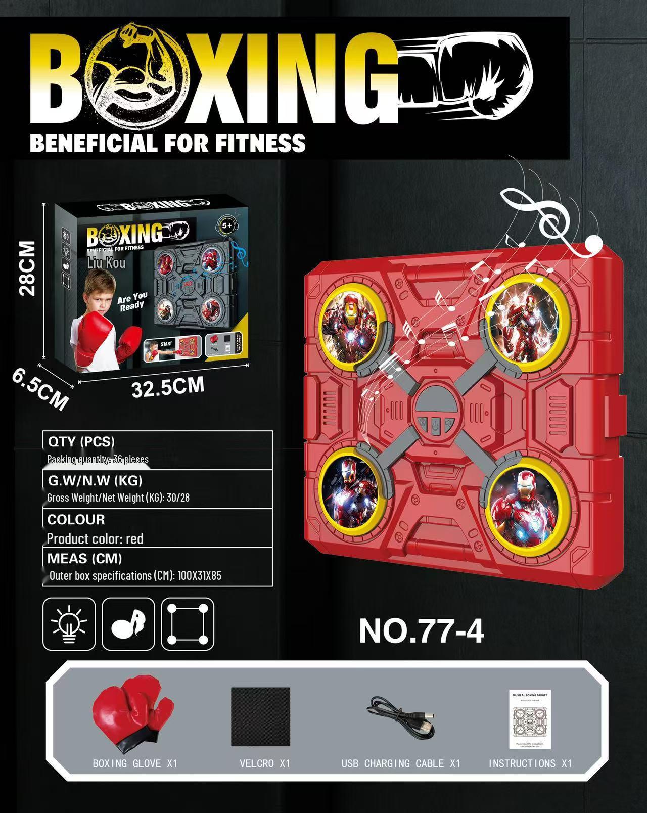 Bluetooth Смарт Музыкальный Боксерский Тренажер для Детей - Настенный Реакционный Мешок
Bluetooth Смарт Музыкальный Боксерский Тренажер для Детей - Настенный Реакционный Мешок