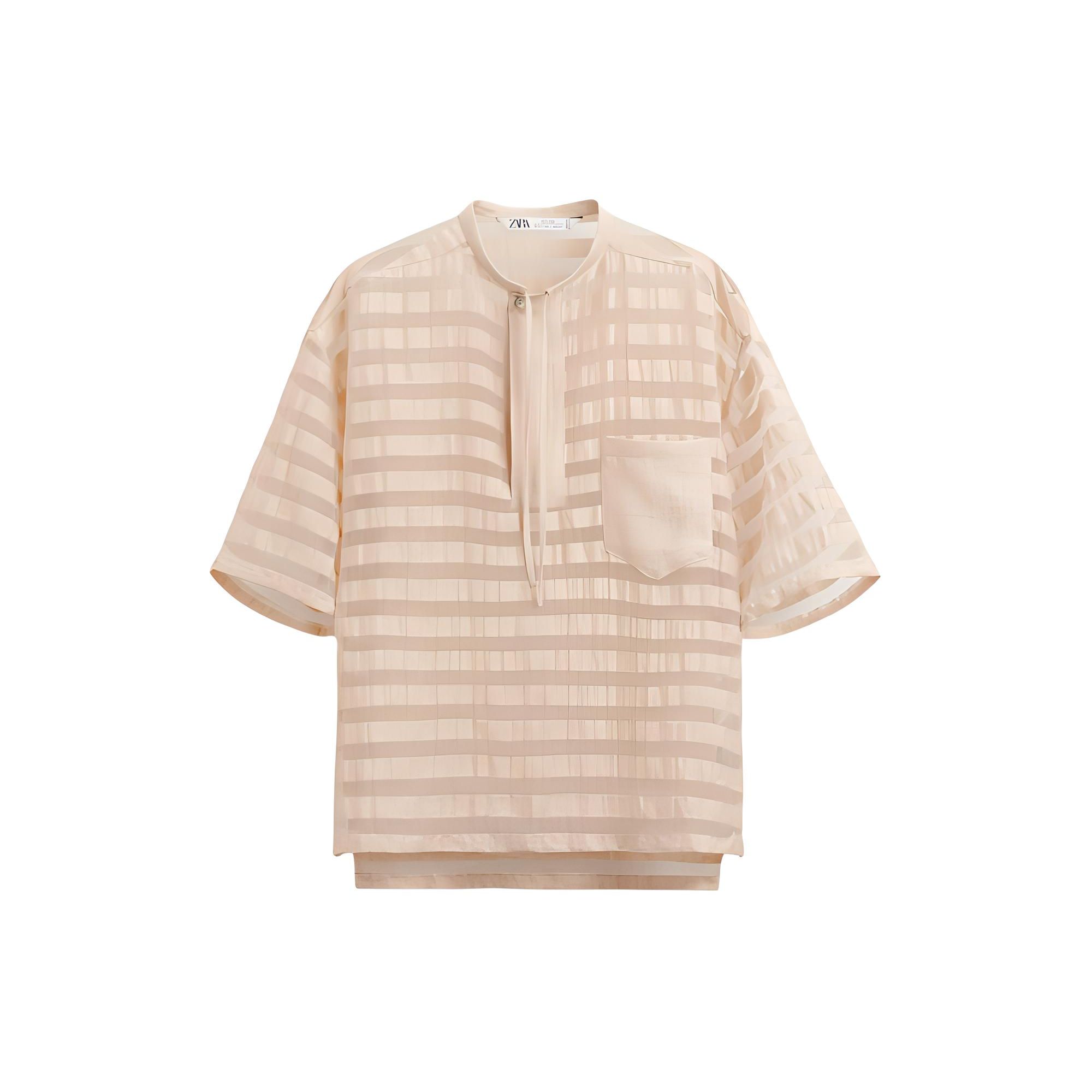 Zara Striped Jacquard Round Neck Short Sleeve Shirt Men shirts Pink 5717020-622 XL
Zara Striped Jacquard Round Neck Short Sleeve Shirt Men shirts Pink 5717020-622 XL