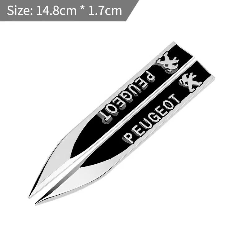 2026 Hot Car Sticker 2Pcs Car Door Side Fender Metal Sticker For Peugeot 206 207 301 307 308 408 508 RCZ 2008 3008 4007 4008 500
2026 Hot Car Sticker 2Pcs Car Door Side Fender Metal Sticker For Peugeot 206 207 301 307 308 408 508 RCZ 2008 3008 4007 4008 500