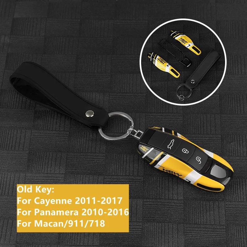 Accessories For Porsche Cayenne/Macan/Panamera/911/718 Car Key Fob Cover Keychain Key Case Housing Covers Shell with Key Rope
Accessories For Porsche Cayenne/Macan/Panamera/911/718 Car Key Fob Cover Keychain Key Case Housing Covers Shell with Key Rope