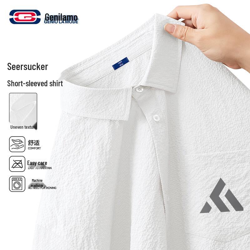 GENIOLAMODE Men s Short Sleeve Three-Proof Casual Shirt M
GENIOLAMODE Men s Short Sleeve Three-Proof Casual Shirt M