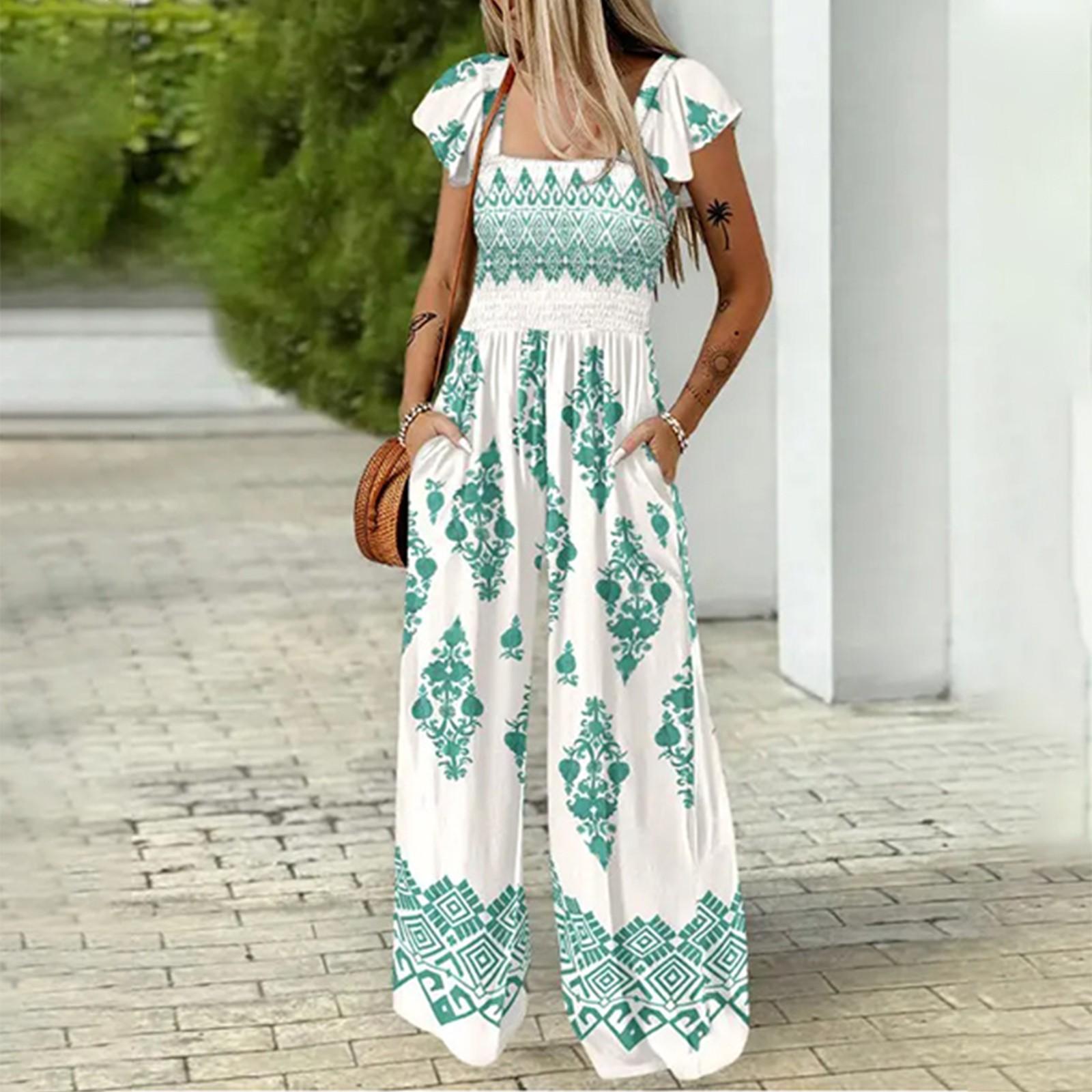 Women s Jumpsuit Bohemian Print Casual High Waist Wide Leg Jumpsuit With Pocket XL
Women s Jumpsuit Bohemian Print Casual High Waist Wide Leg Jumpsuit With Pocket XL