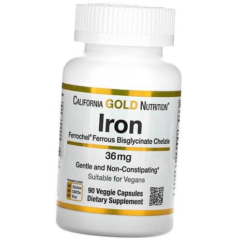 Бисглицинат Железа, Ferrochel Iron Bisglycinate, California Gold Nutrition 90вегкапс (36427018) 90vcaps
Бисглицинат Железа, Ferrochel Iron Bisglycinate, California Gold Nutrition 90вегкапс (36427018) 90vcaps
