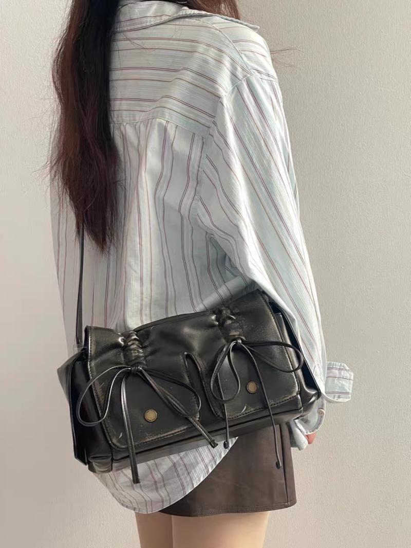 JIAERDI Sweet Cool Bow Shoulder Bags Women New Vintage Soft Leather Pocket Y2k Bag Purses Female Retro Black Handbag Aesthetic чёрный
JIAERDI Sweet Cool Bow Shoulder Bags Women New Vintage Soft Leather Pocket Y2k Bag Purses Female Retro Black Handbag Aesthetic чёрный