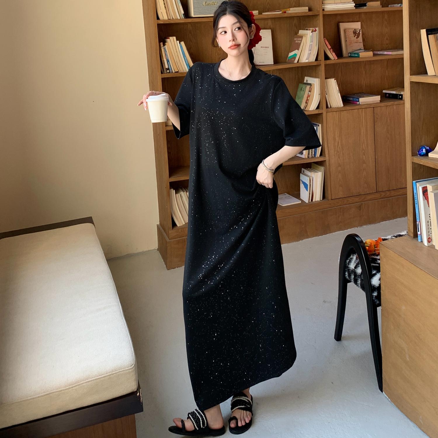 DIMANAF 2025 Plus Size Dress Women Summer Vintage Dress Basic Long Loose Casual Dress Elegant 4XL чорний
DIMANAF 2025 Plus Size Dress Women Summer Vintage Dress Basic Long Loose Casual Dress Elegant 4XL чорний