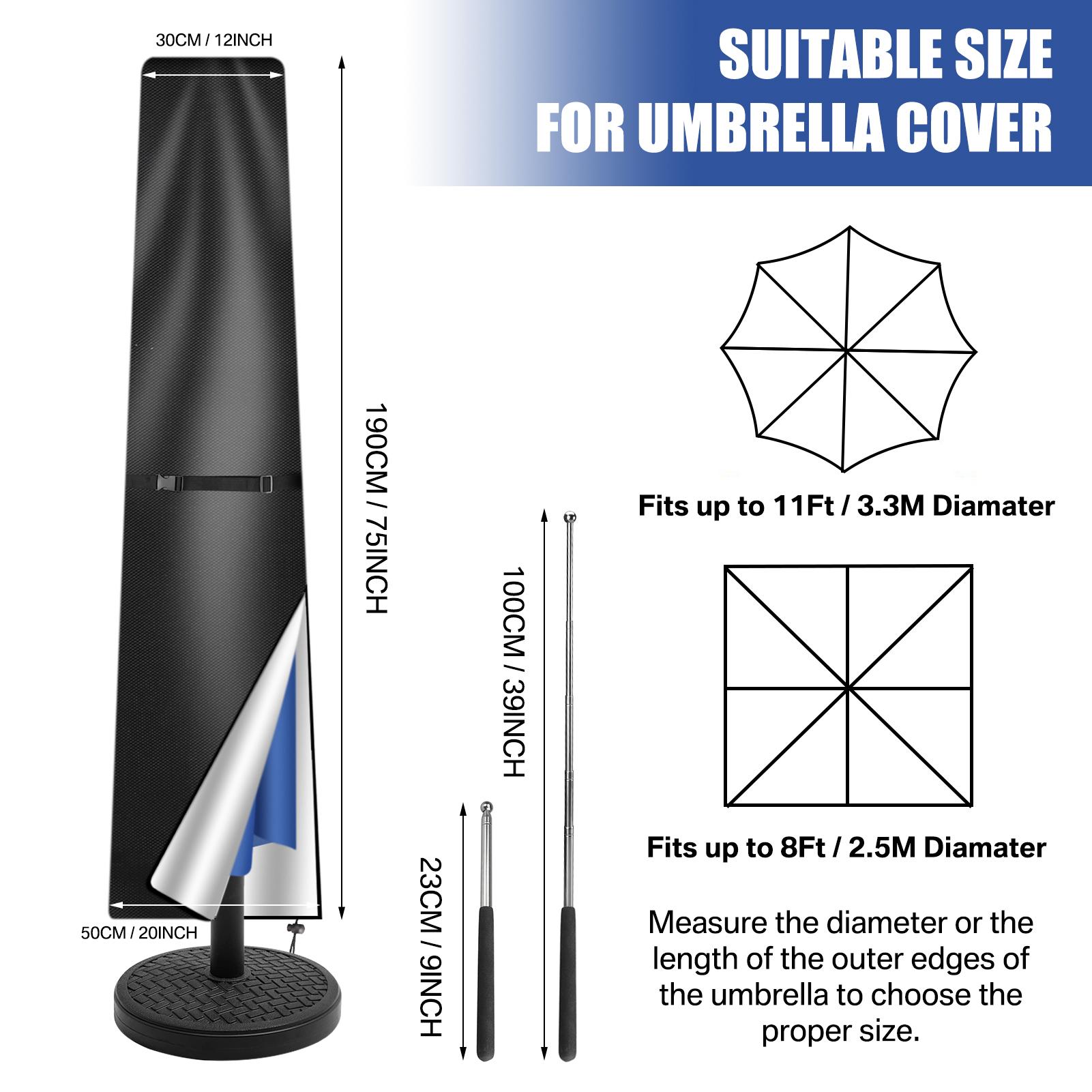 Outdoor Cantilever Umbrella Cover Waterproof Patio Parasol Cover Banana Straight Style All-Season Parasol Umbrella Protection
Outdoor Cantilever Umbrella Cover Waterproof Patio Parasol Cover Banana Straight Style All-Season Parasol Umbrella Protection