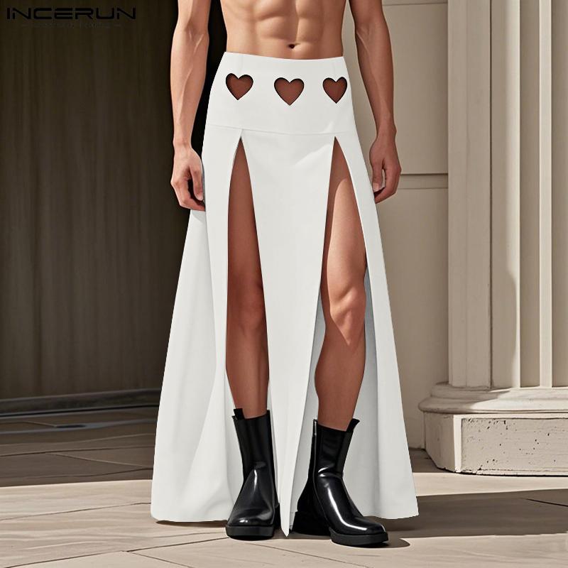 INCERUN Men High Wasit Side Zip-Up Cutout Splits A-Line Long Kilt Skirts 5XL сірий колір
INCERUN Men High Wasit Side Zip-Up Cutout Splits A-Line Long Kilt Skirts 5XL сірий колір