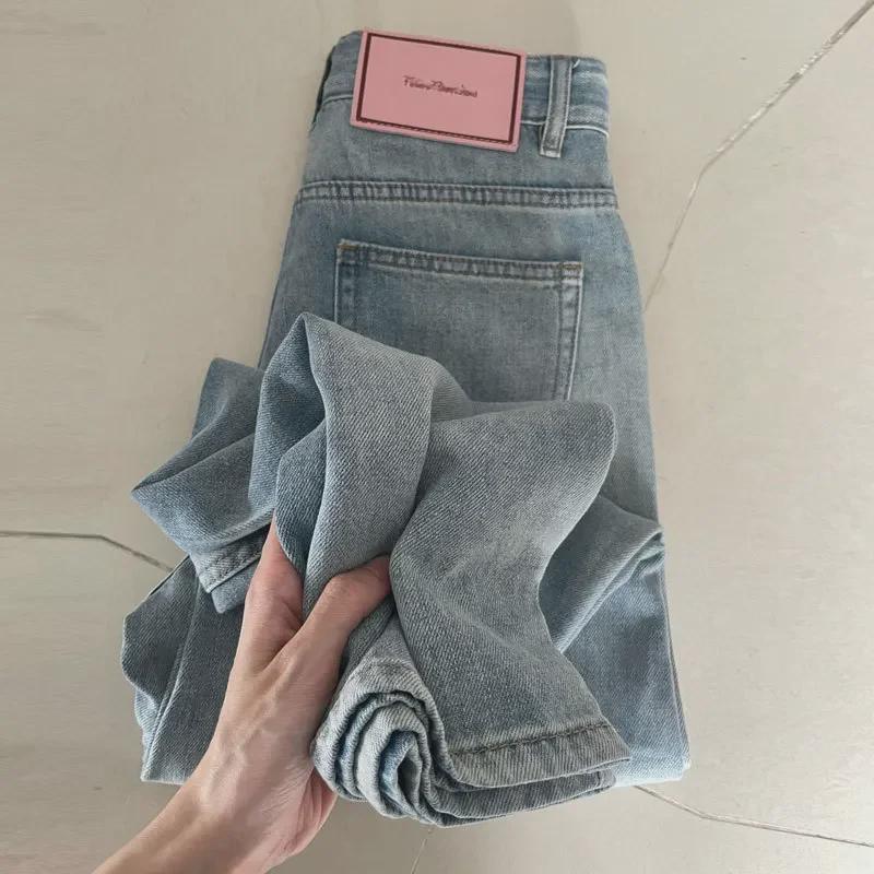 High Street Celebrity Pink Label Wide-Leg High-Waist Jeans for Petite Pear-Shaped Women S світло-синій колір
High Street Celebrity Pink Label Wide-Leg High-Waist Jeans for Petite Pear-Shaped Women S світло-синій колір