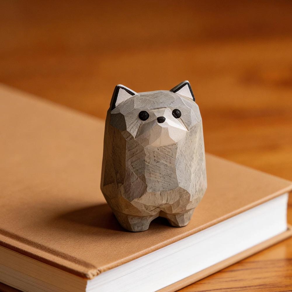 Hand Carved Decorative Wooden Mini Wolf Figurine Cute Animal Statue Home Desk Decor Decoration Small Craft Ornament Gift
Hand Carved Decorative Wooden Mini Wolf Figurine Cute Animal Statue Home Desk Decor Decoration Small Craft Ornament Gift