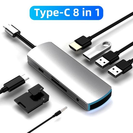 HDMI-совместимый концентратор 8 в 1 с типом C на 4K PD зарядный адаптер TF Secure Digital Card Reader
HDMI-совместимый концентратор 8 в 1 с типом C на 4K PD зарядный адаптер TF Secure Digital Card Reader