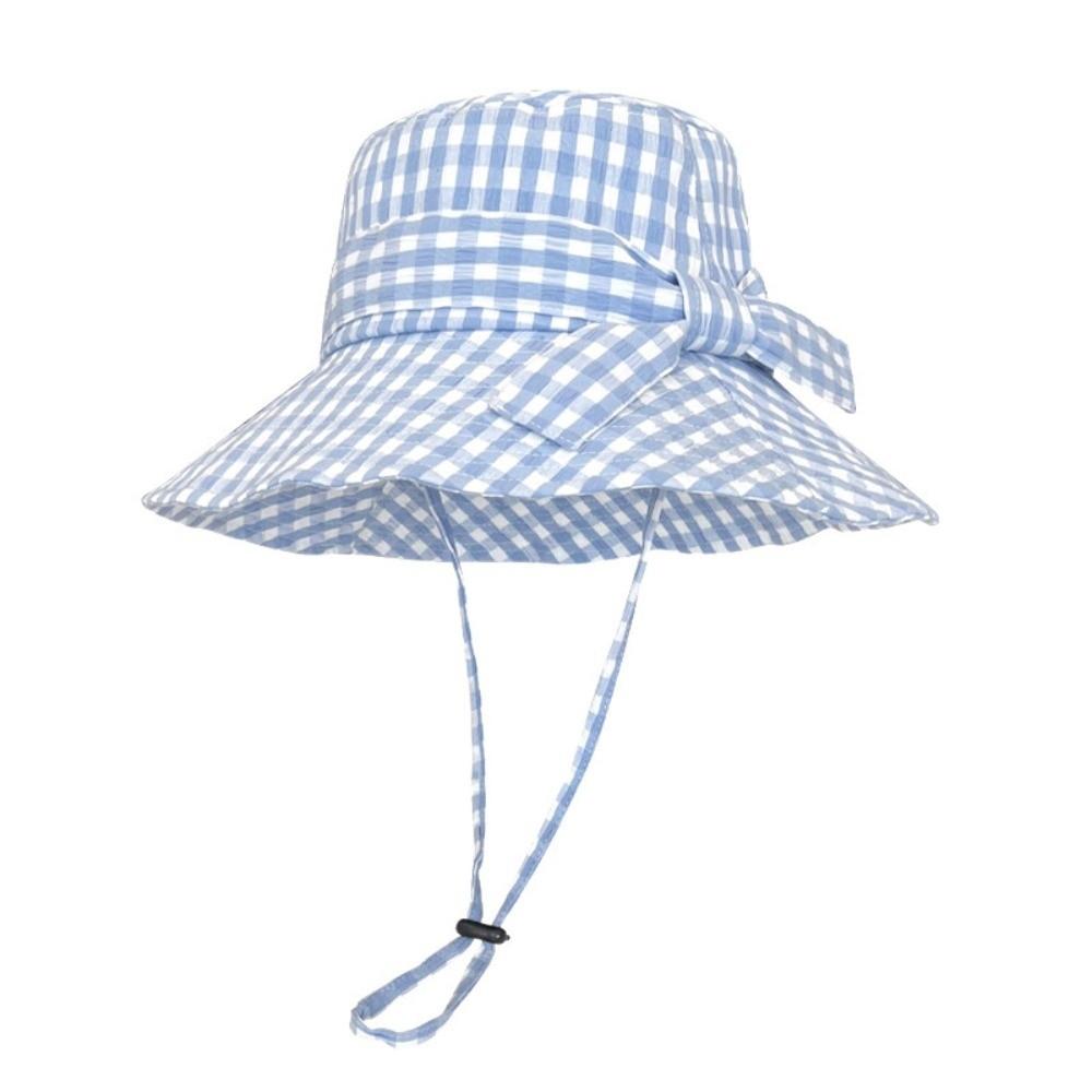 Casual Korean Style Fine Plaid Fisherman Hat Bow Versatile Sunscreen Basin Cap Wide Brimmed Thin Folding Sun Cap Daily синій
Casual Korean Style Fine Plaid Fisherman Hat Bow Versatile Sunscreen Basin Cap Wide Brimmed Thin Folding Sun Cap Daily синій