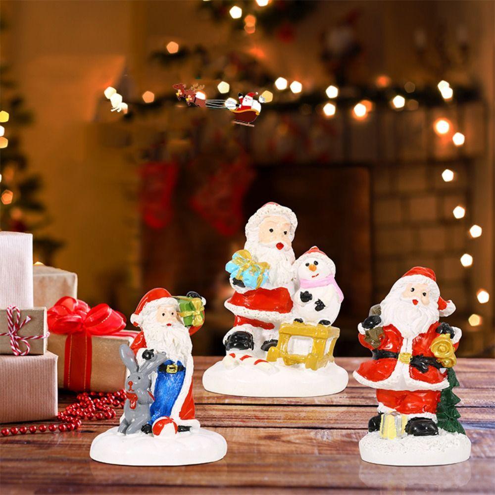 Resin Santa Claus Statue Funny Miniature Sculpture Micro Landscape Santa Claus Figurine Room Style 3
Resin Santa Claus Statue Funny Miniature Sculpture Micro Landscape Santa Claus Figurine Room Style 3
