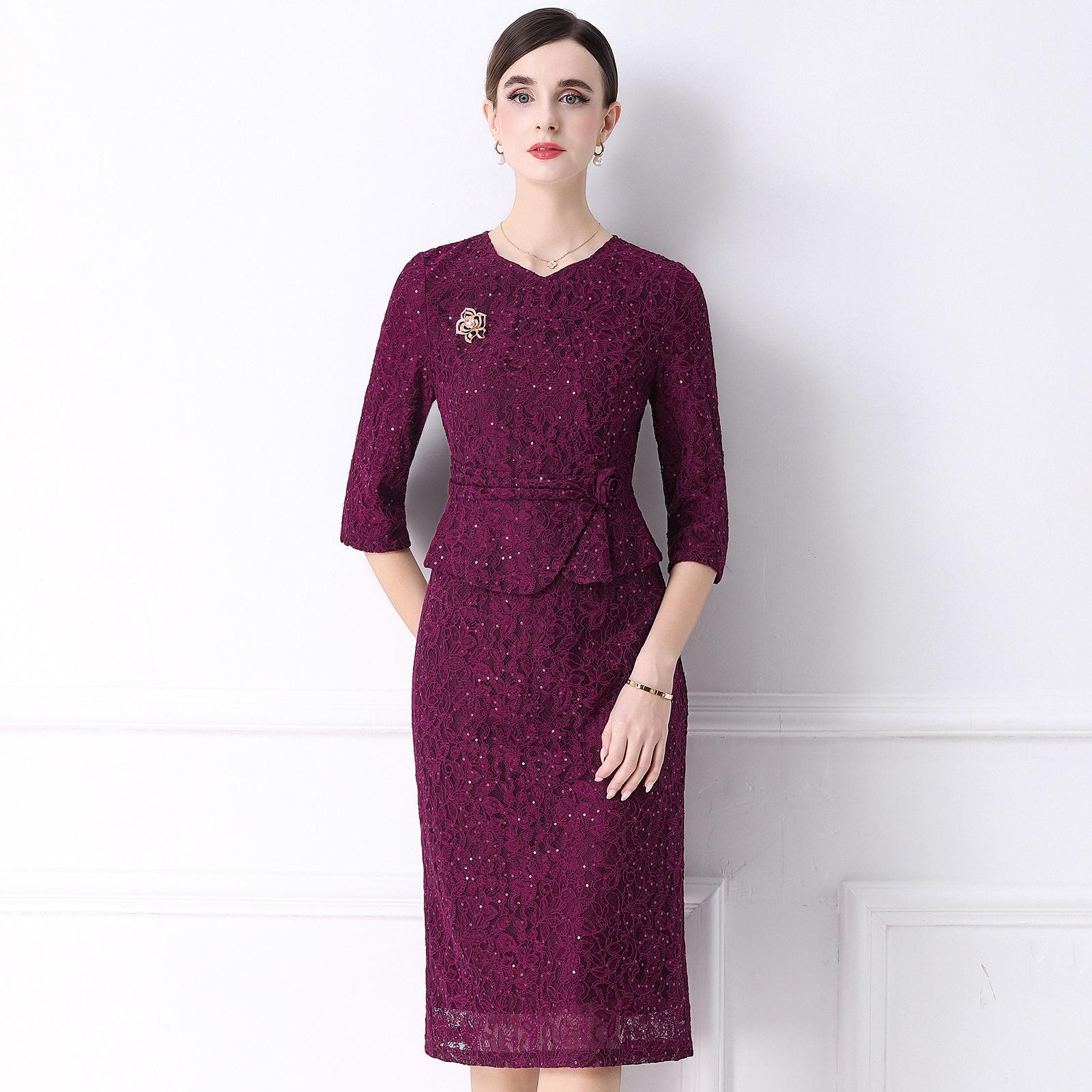 Elegant Spring 2026 V-Neck Lace Dress: Waist-Cinching Light Luxury Two-Piece 4XL
Elegant Spring 2026 V-Neck Lace Dress: Waist-Cinching Light Luxury Two-Piece 4XL