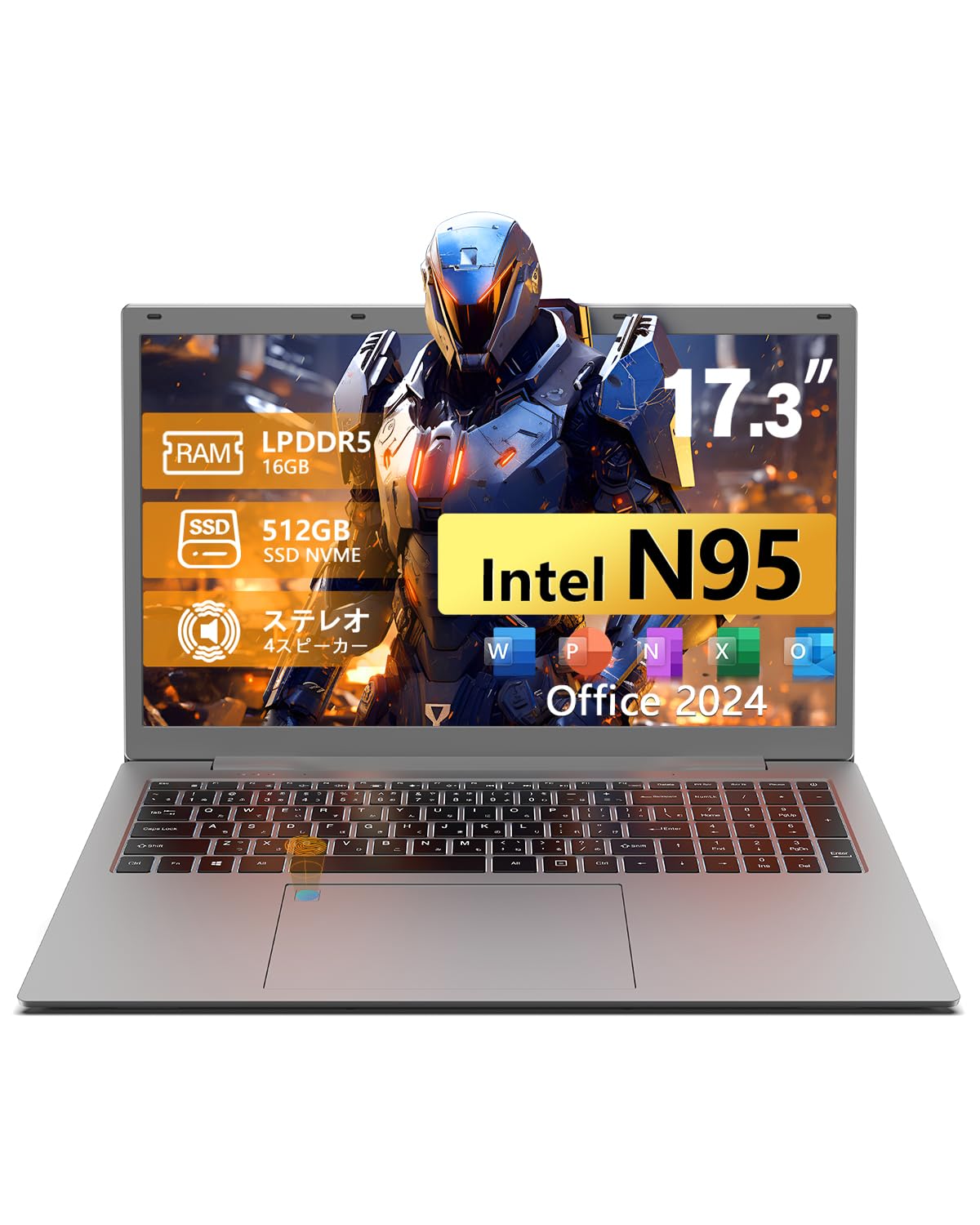 VETESA N95 Laptop with Office DDR5 16GB 512GB NVMe Windows 11 Fingerprint Smooth Up to Numeric and Japanese Keyboard 17.3-inch 2024, RAM, SSD, Pro, сірий колір
VETESA N95 Laptop with Office DDR5 16GB 512GB NVMe Windows 11 Fingerprint Smooth Up to Numeric and Japanese Keyboard 17.3-inch 2024, RAM, SSD, Pro, сірий колір