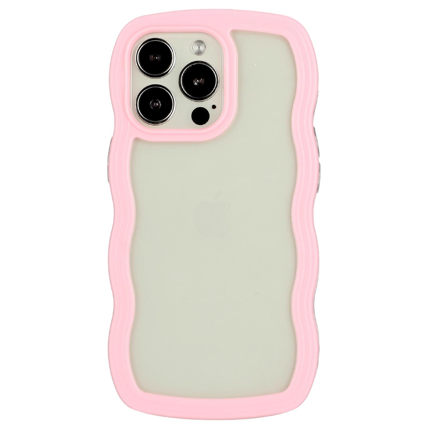 For iPhone 14 Pro Max Detachable Color Frame Transparent Back Cover Wave Edge PC+TPU Anti-scratch Anti-drop Phone Case Pink
For iPhone 14 Pro Max Detachable Color Frame Transparent Back Cover Wave Edge PC+TPU Anti-scratch Anti-drop Phone Case Pink