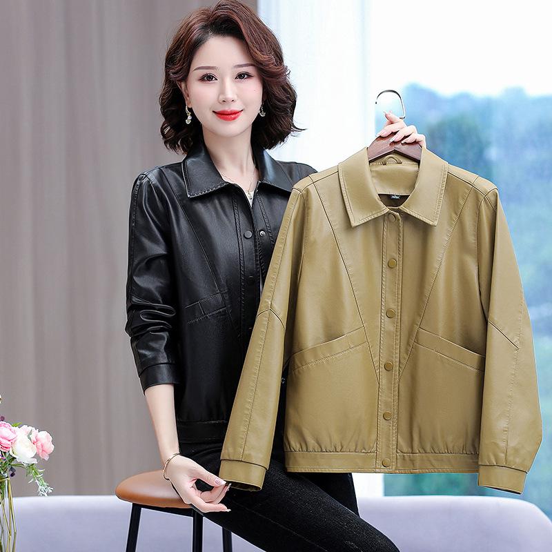 2025 Spring Women s Stylish Slim-Fit PU Leather Jacket - Fashionable Mom s Outerwear for 30s & 40s 2XL for 125-135 jin
2025 Spring Women s Stylish Slim-Fit PU Leather Jacket - Fashionable Mom s Outerwear for 30s & 40s 2XL for 125-135 jin