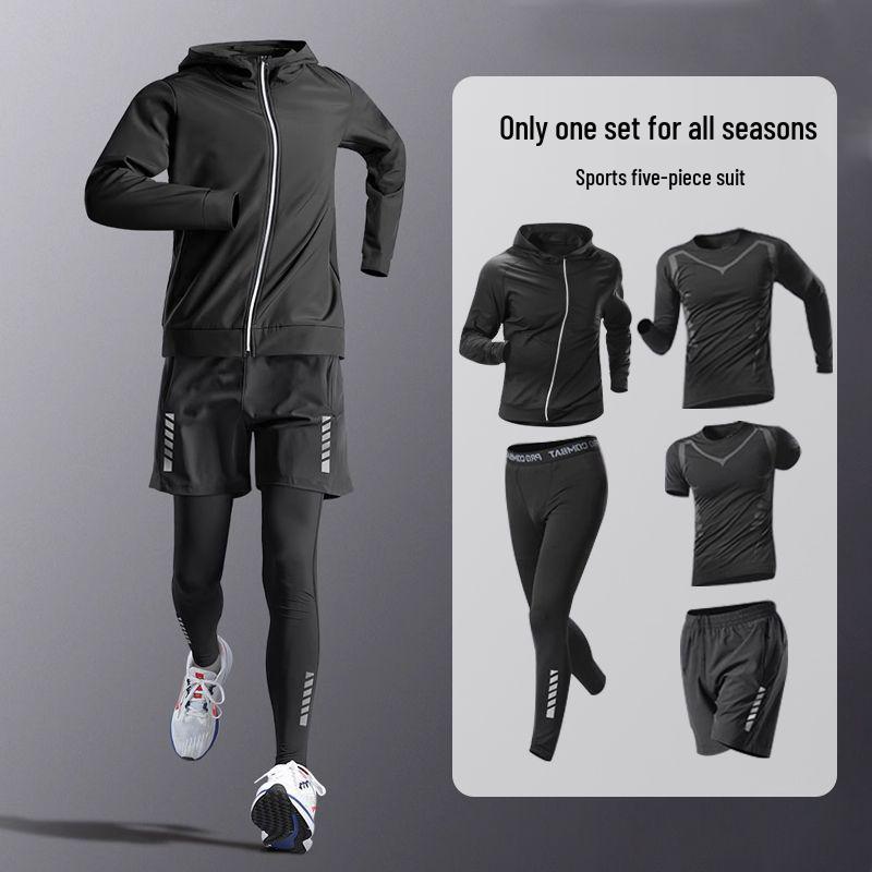 Men s Quick-Drying Sports Suit: High Elastic Tights for Running, Training, Basketball, and Cycling - Perfect for Spring and Autumn. 2XL (70kg-80kg)
Men s Quick-Drying Sports Suit: High Elastic Tights for Running, Training, Basketball, and Cycling - Perfect for Spring and Autumn. 2XL (70kg-80kg)