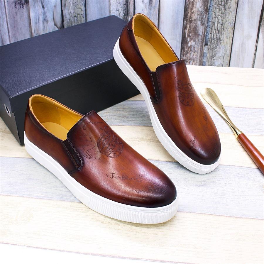 Fashion Luxury men s shoes Leather latex cushioned elastic c asual shoes New dress shoes Everyday party shoes A 47 коричневый
Fashion Luxury men s shoes Leather latex cushioned elastic c asual shoes New dress shoes Everyday party shoes A 47 коричневый