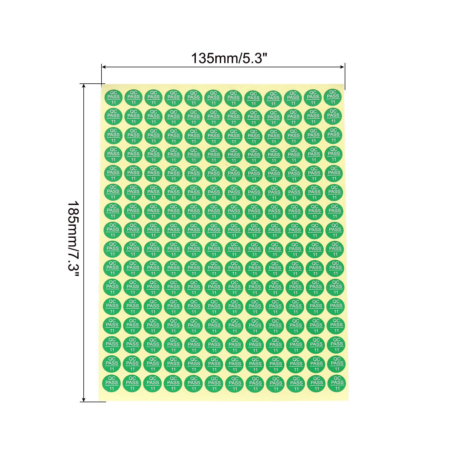 2880Pc Self Adhesive Labels 10mm QC PASS 01-12 Round Stickers Label Tamper Proof Sticker for Quality Control Approvals Inventory
2880Pc Self Adhesive Labels 10mm QC PASS 01-12 Round Stickers Label Tamper Proof Sticker for Quality Control Approvals Inventory